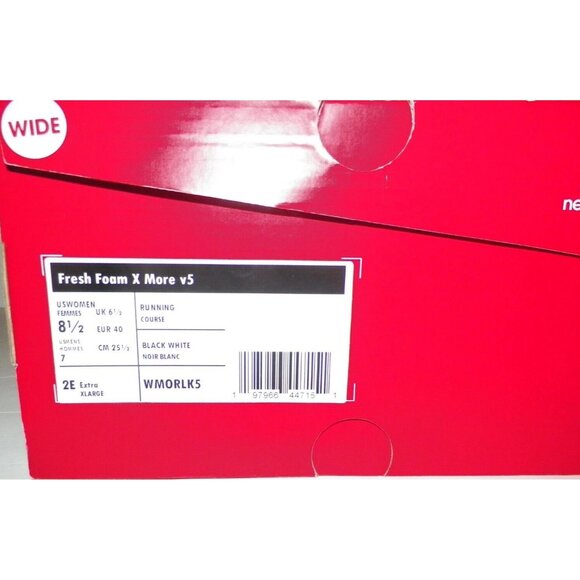 Women's 8.5 2E Extra Wide Fresh Foam X More v5 Running Shoes Custom Painted - Picture 2 of 13